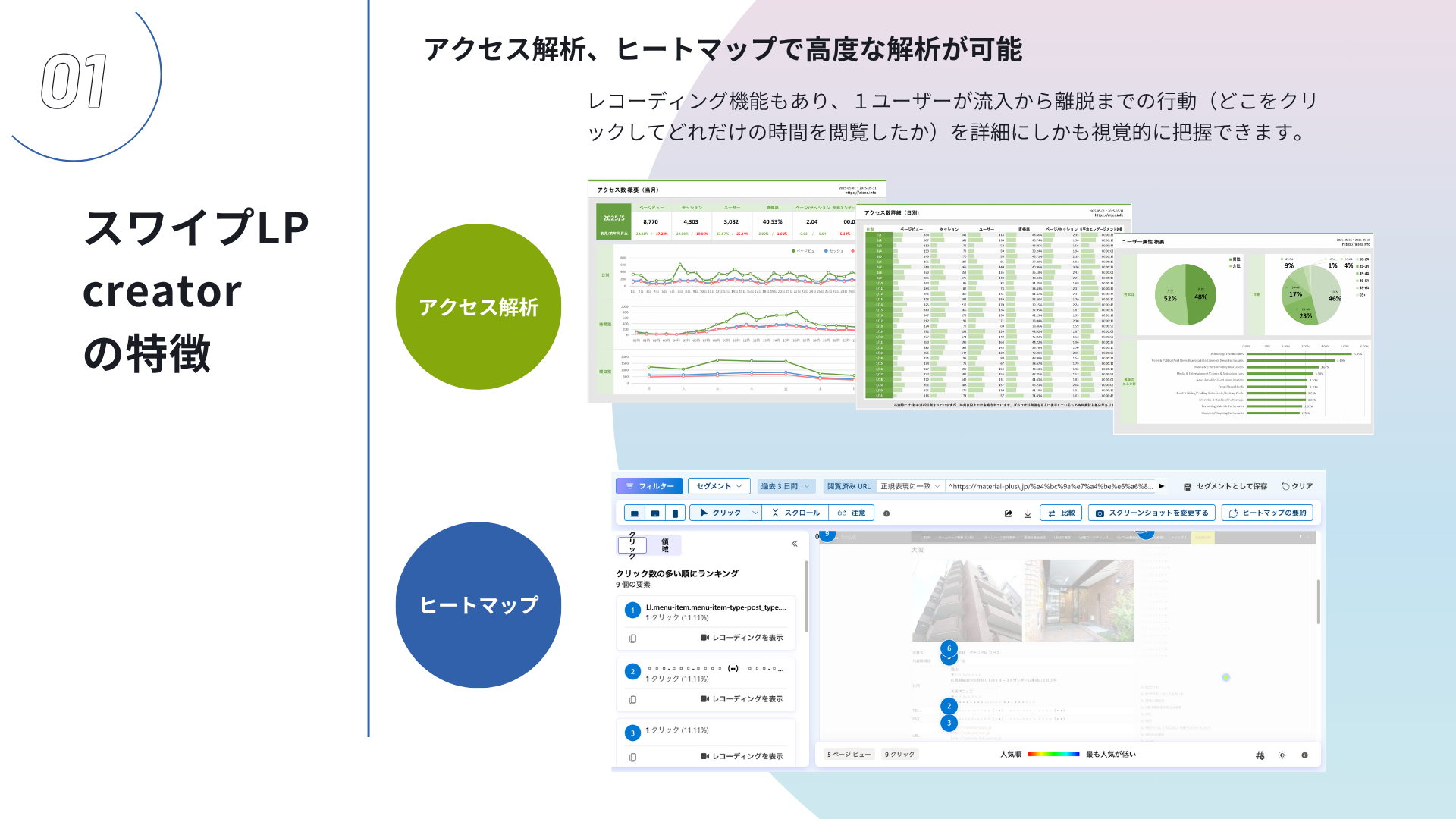 スワイプLPの特長とは？スマホ最適化×直感操作の高性能LPツール