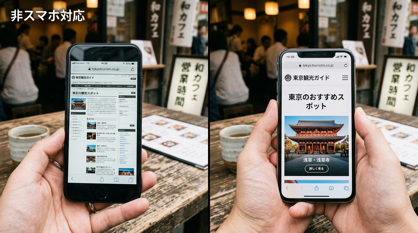 スマホで見にくいホームページが損をしている理由